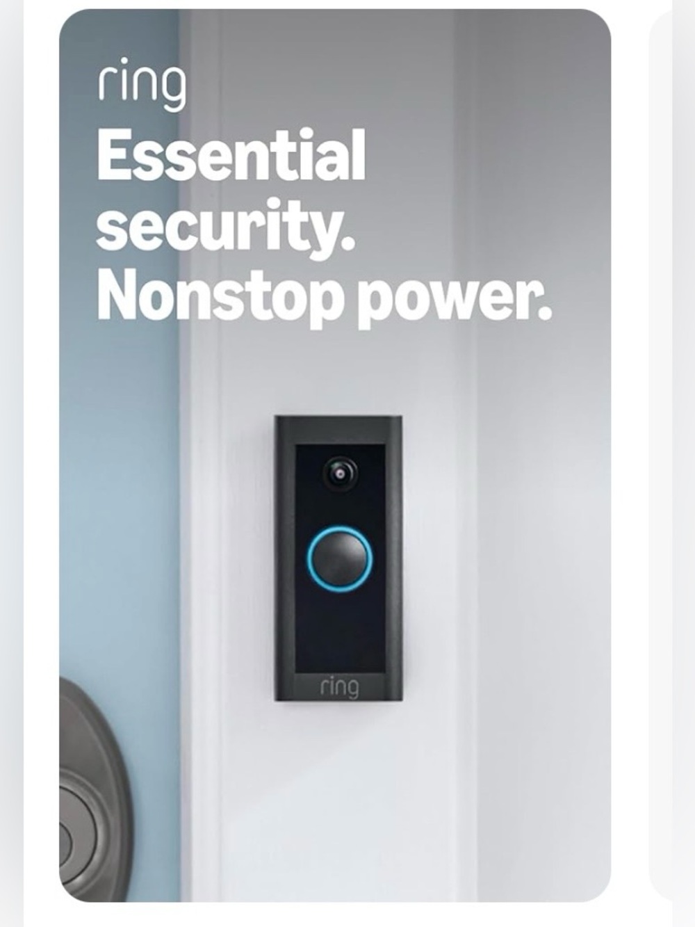 Ring Video Doorbell Wired, Home or business security, Two-Way Talk. SEALED BOX